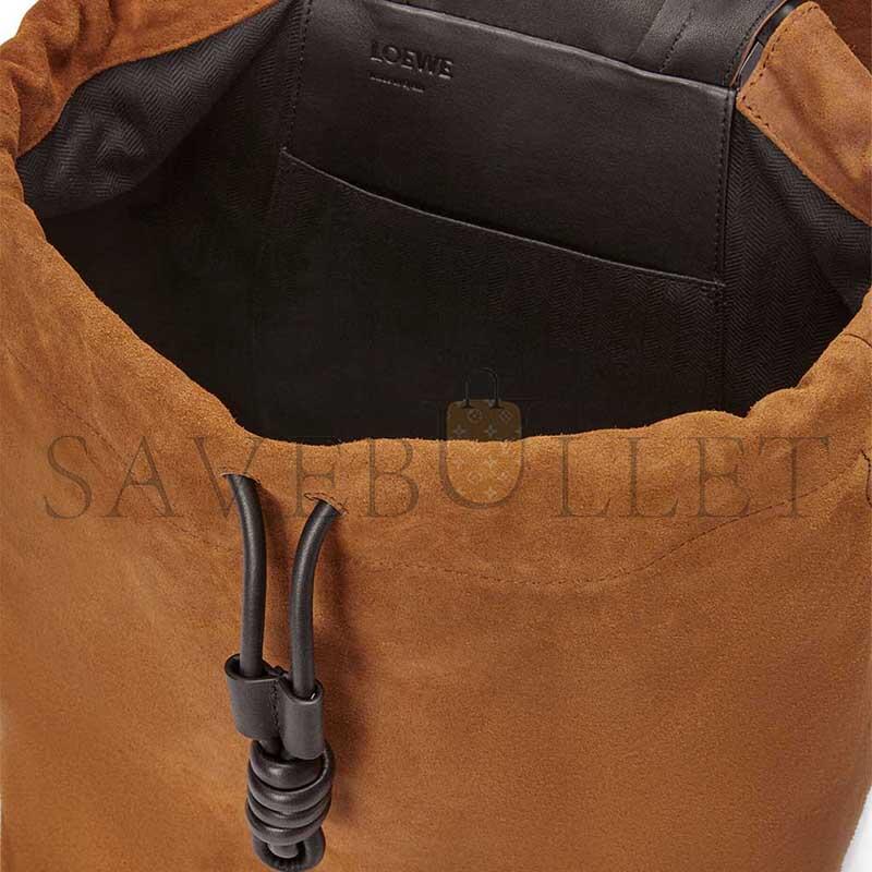 L0ew* flamenco backpack in pressed suede b411flkx02 (40*36*16cm)